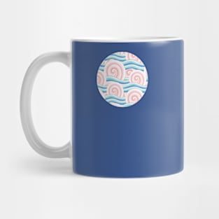 Pink Blue Kimono Bouquet Mug